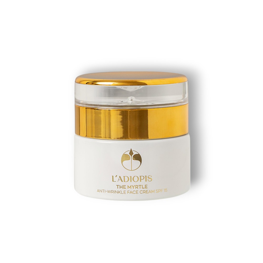 L' ADIOPIS *NEW* THE MYRTLE ANTI-WRINKLE FACE CREAM SPF 15 50ml ( Reformulation) & ΔΩΡΟ ΕΝΑ FACE ROLLER