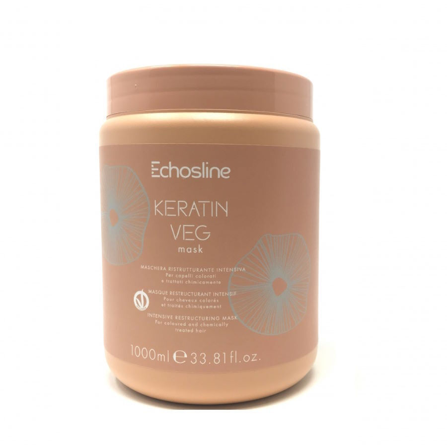 ECHOSLINE Mάσκα μαλλιών με κερατίνη Keratin Veg - 1000ml
