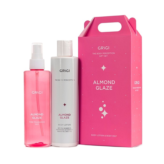 GRIGI GIFT SET 'ALMOND' BODY LOTION 200ml & BODY MIST 200ml
